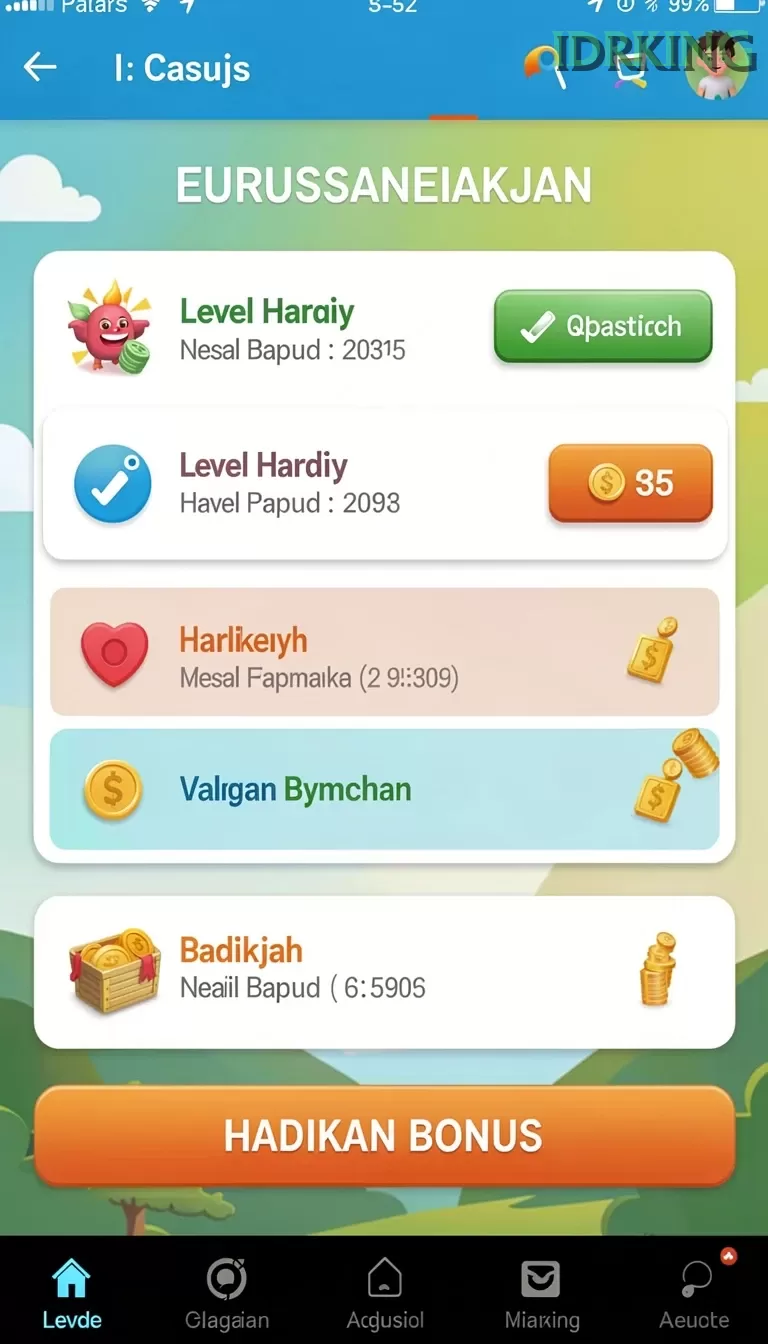 Cuplikan layar 98SPIN — menu navigasi
